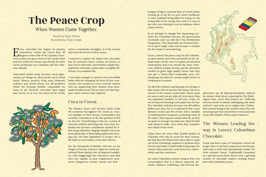 The peace crop - Women in Chocolate article by Read Cacao