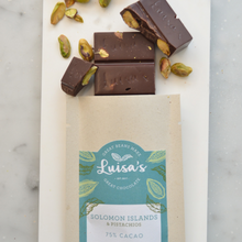 Load image into Gallery viewer, Solomon Islands & Dark Pistachio 75% Cacao