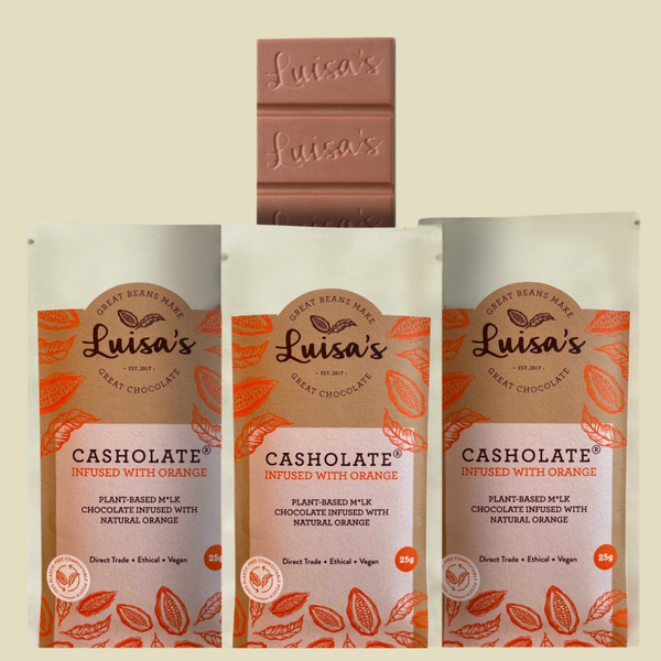 Casholate M*lk Chocolate Infused with Orange | Vegan & Plant-based